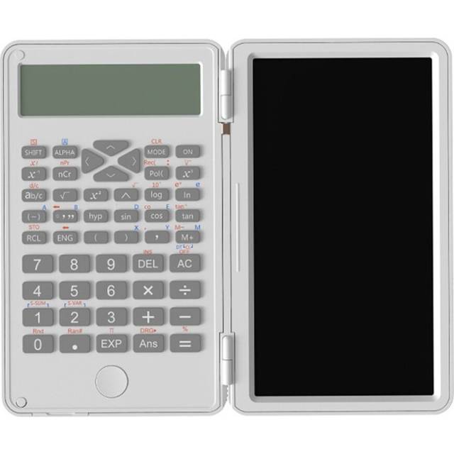 USB Portable Function Calculator Multifunction Smart Sintific LCD Screen Writing Rechargeable Drawing Board White