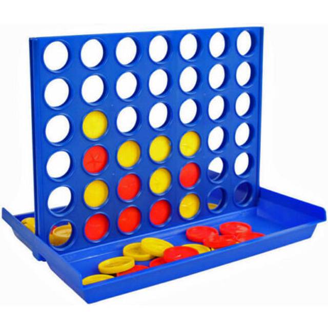 FOUR IN A ROW LINE CONNECT 4 BOARD GAME CHILDREN EDUCATIONAL LEARNING