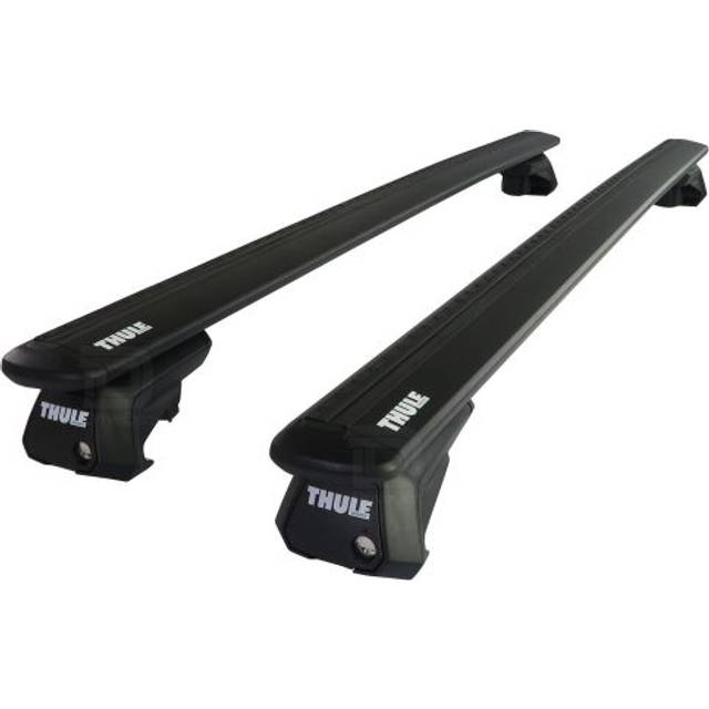 Thule Roof Bars for Mercedes GLE SUV (V167) 2019 - 2025 (Open Roof Rails) | WingBar Evo Black Aluminium Car Roof Rack