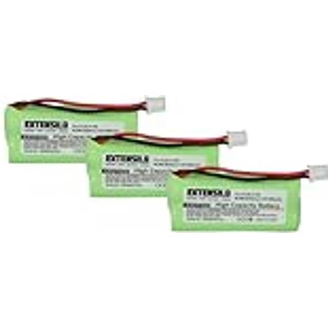3x Battery compatible with Siemens Gigaset Q063, AS160, AS150 trio, C240 Wireless Landline Phone (850mAh, 2.4 v, NiMH) - Extensilo