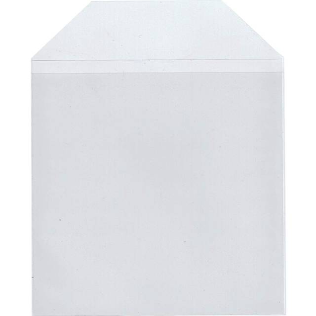 Maxtek 50 Pieces Clear Transparent CPP Plastic CD DVD Sleeves Envelope Holder  100 Micron Thickness.