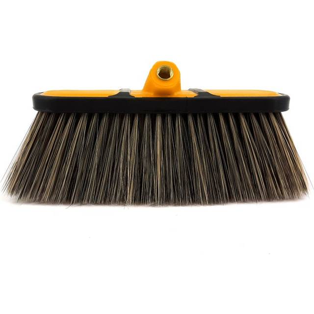 V-Tuf Hog Hair Car Wash Brush Black with Rubber Edging 300mm Cleaning Width 9cm