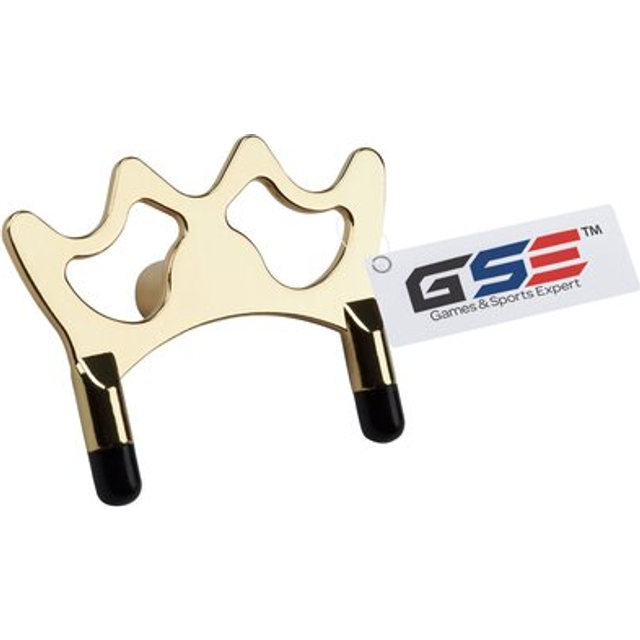 GSE Billiard Pool Cue Stick Brass Metal Screw-on Bridge Head  Portable Billiards Bridge Head  Pool Cue Accessory for Pool Table (1-Pack)