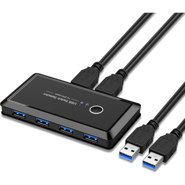 Usb kvm switch usb 3.0 2.0 switcher kvm switch for windows10 pc keyboard mouse p