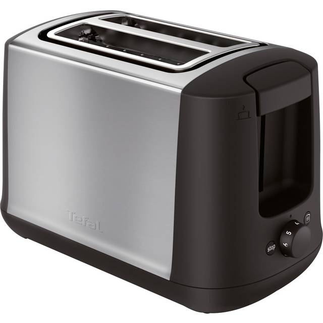 Tefal TT3408 VIVO Toaster 7 Levels Stainless Steel Case 2 Wide Slice Slot S/XL High Lift 850W Black