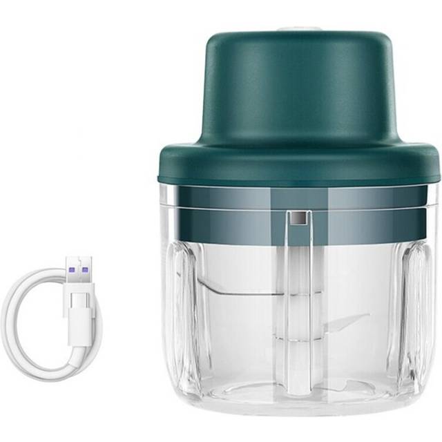 Electric Garlic Chopper Mini Food Slicer Portable Garlic Masher Mincer Press, Wireless Food Processor 300ML