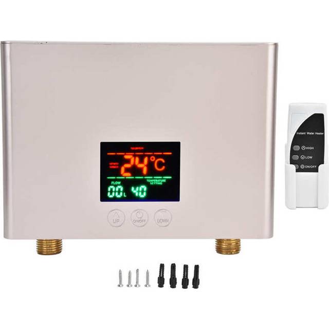 (Rose Gold) Electric Instant Water Heater Touch Remote Control