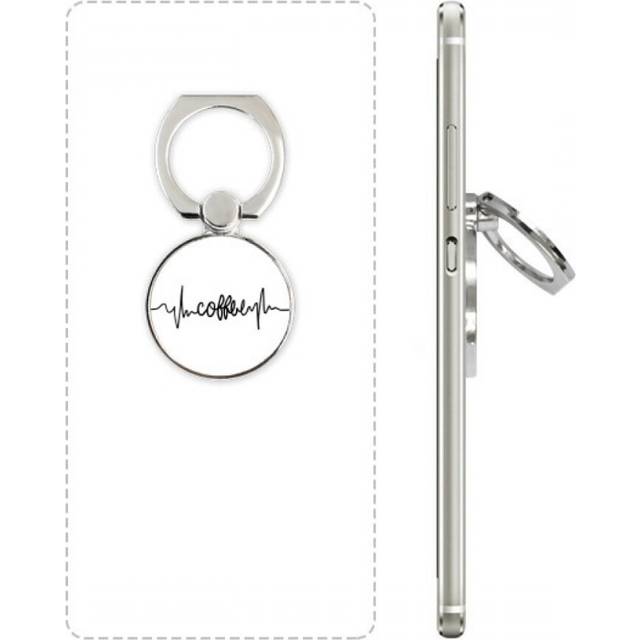 Coffee Quote Phone Ring Stand Holder Adjustable Loop Support