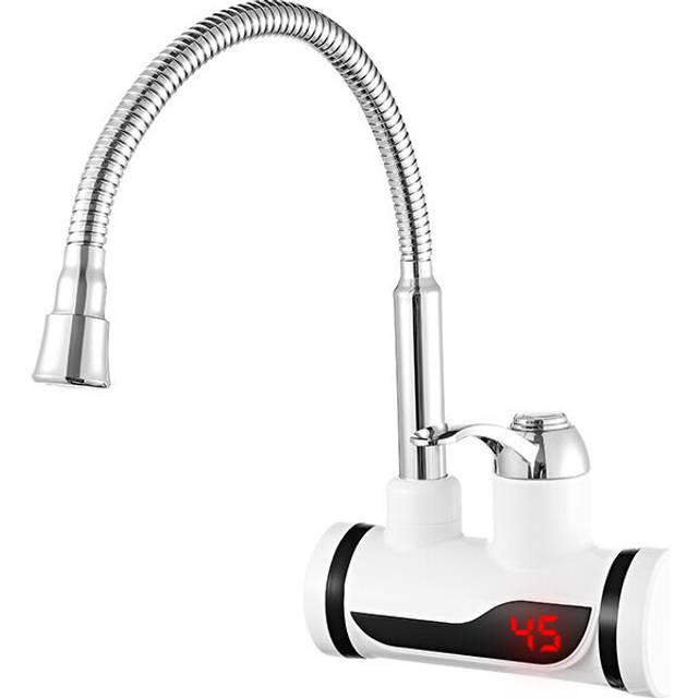 Tankless Electric Water Heater Kitchen Instant Hot Water Tap Temperature Display Faucet Instant Heater 3000W 220V EU Plus