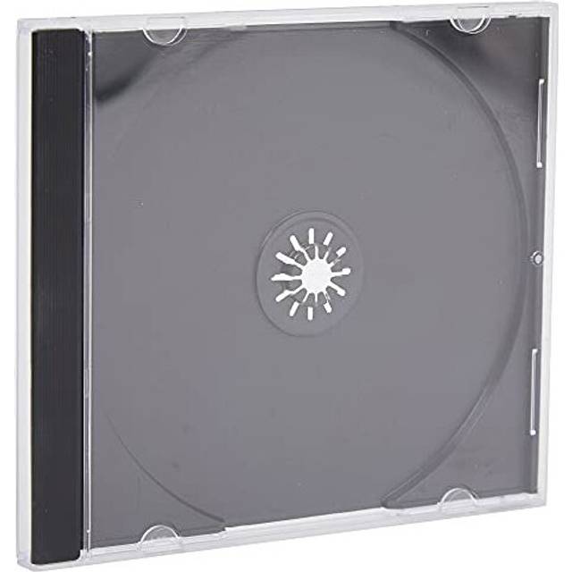 5 x CD DVD Jewel 10.4mm Cases for 1 Disc with Black Tray (Pack of 5) Branded Dragon Trading
