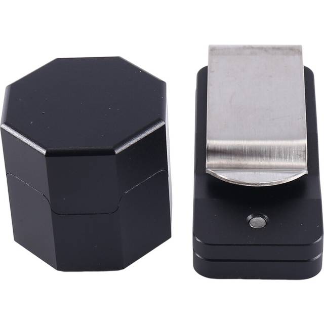 Billiard Cue Chalk Case,Lightweight Magnetic Wear Resistance Octagon Pool Cue Chalk Clip Billiard Accessories
