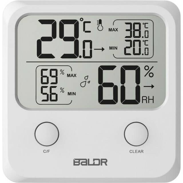 TH0335WH1 Digital Thermo Hygrometer - White