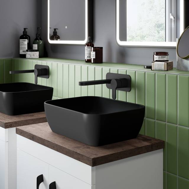 nuie Square Vessel 455x325x135mm, Black