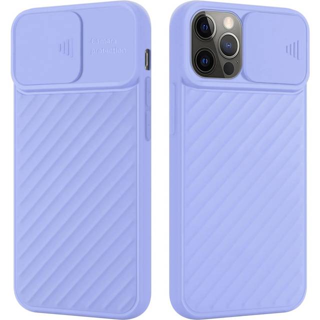 (Matt Purple) Cadorabo case for Apple iPhone 13 PRO TPU silicone cover camera protection Display Saver Display Protection