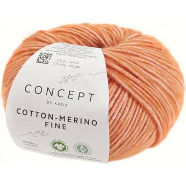 Cotton-merino Fine - Concept By Katia - Mandarina (82) - 25 G/approx. 75 M Wool