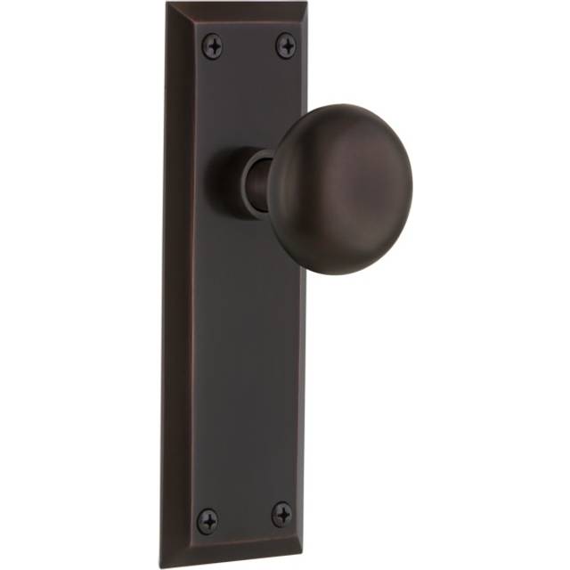 Nostalgic Warehouse New York Door Knob With Plate