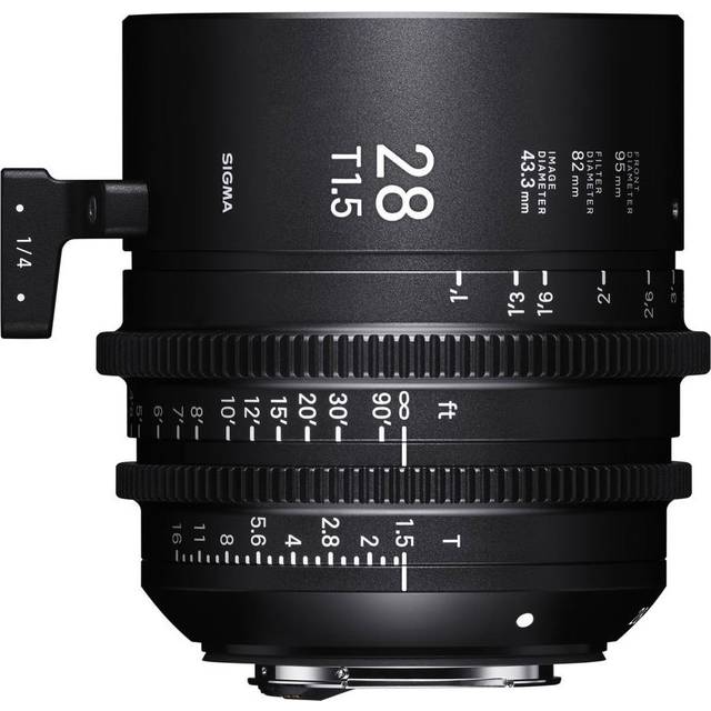Sigma Cine 28mm T1.5 FF Fully Luminous Metric Lens - Canon Mount