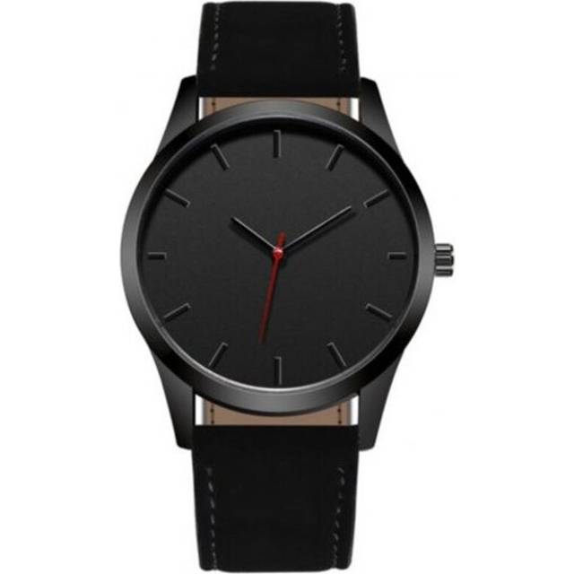 Veile Studios Fashion Men Minimalism Clock Dial Leisure Sport Quartz Watch Black Watches
