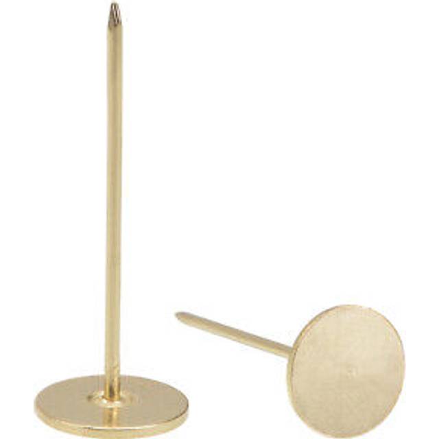 Upholstery nails tacks 18mmx50mm flat head furniture nails gold tone 80 pcs