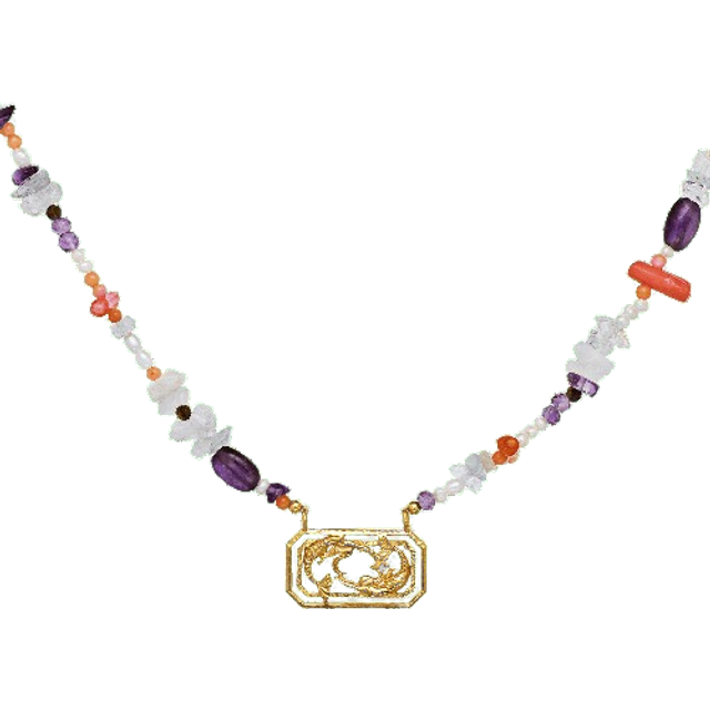 Zodiac Water Pisces Halsband (Guld)