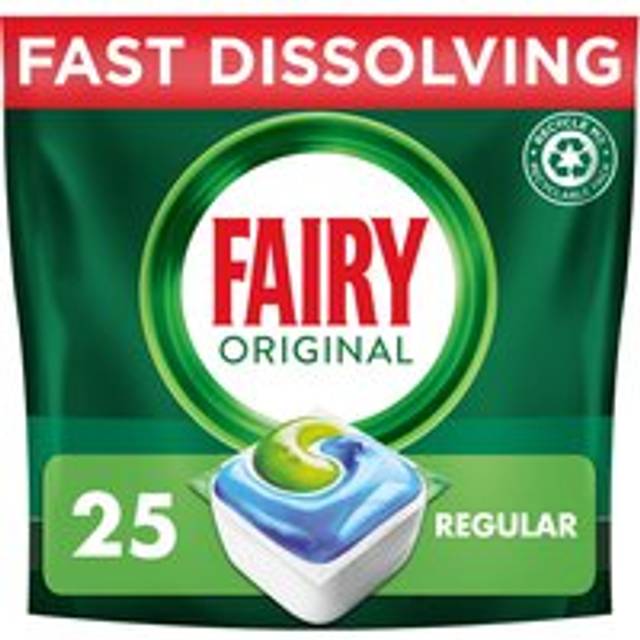 Fairy Original All In One Dishwasher Tablets Regular, 25 Tablets