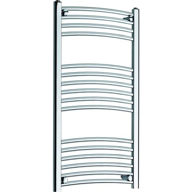 Vertical Curved Towel Rail - Chrome;Chrome;Chrome;Chrome;Chrome;Chrom (100cm H x 40cm W x 5cm D)