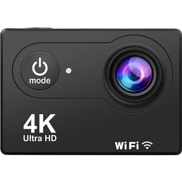 (A) Ultra HD 4Kat60fps EIS Anti-shake Action Sport Camera 170 Lens 5G WiFi 30m Waterproof with Remote Control Full Set of Accessories for Vlog Travel