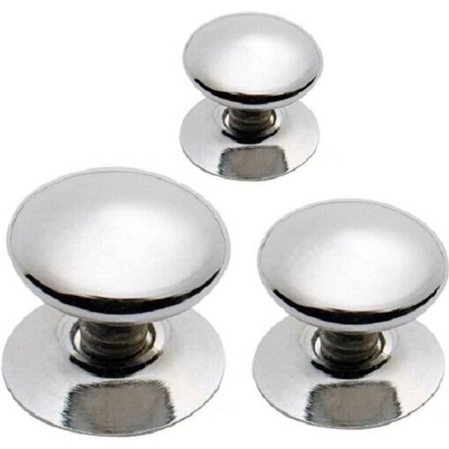 (38mm) Victorian Chrome Plated Door Knob Knobs 25mm 32mm 38mm Cabinet Drawer Cupboard