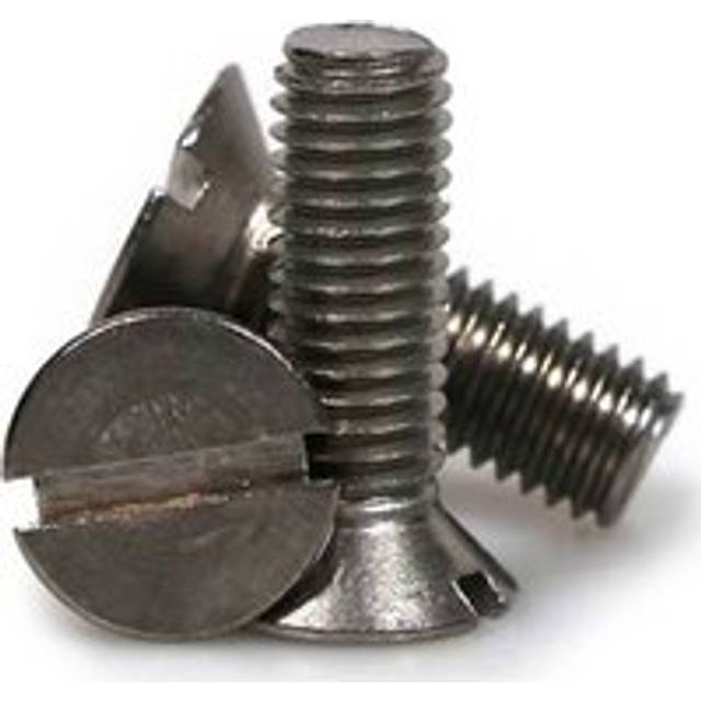 Sirius Countersunk Machine Screw Slotted A2 304 Stainless Steel M5 25mm Pack of 1
