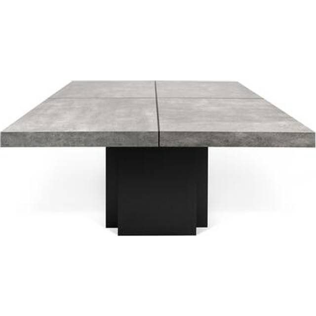 Pedestal Dining Table - Pure Black (130cm x 130cm)