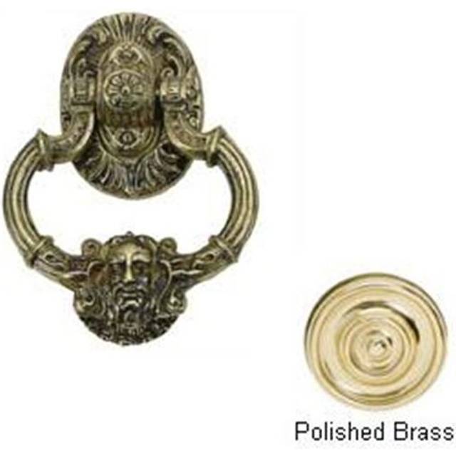 BRASS Accents A04-K5060-605 Neptune Door Knocker 7-.37 in. Polished Brass