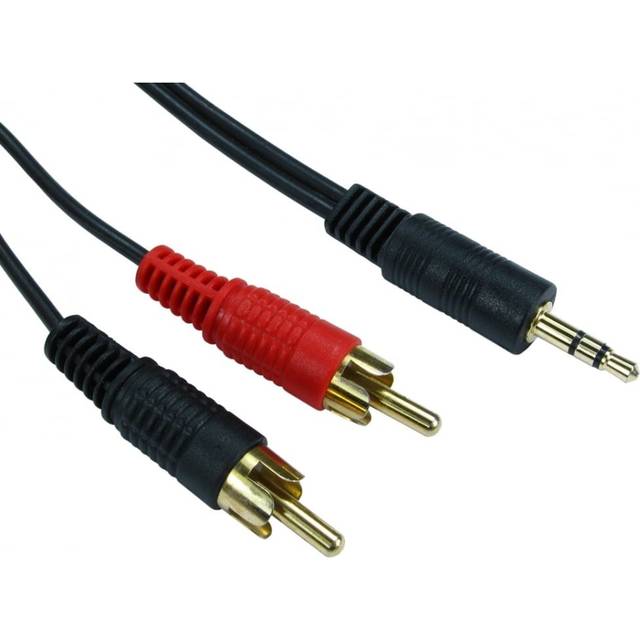 Cables Direct 10m 3.5mm Stereo to Twin RCA Audio Cable