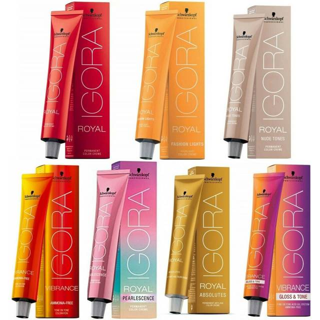 (5-7 Light Brown Copper ) Schwarzkopf Royal Igora Permanent Color ALL SHADES