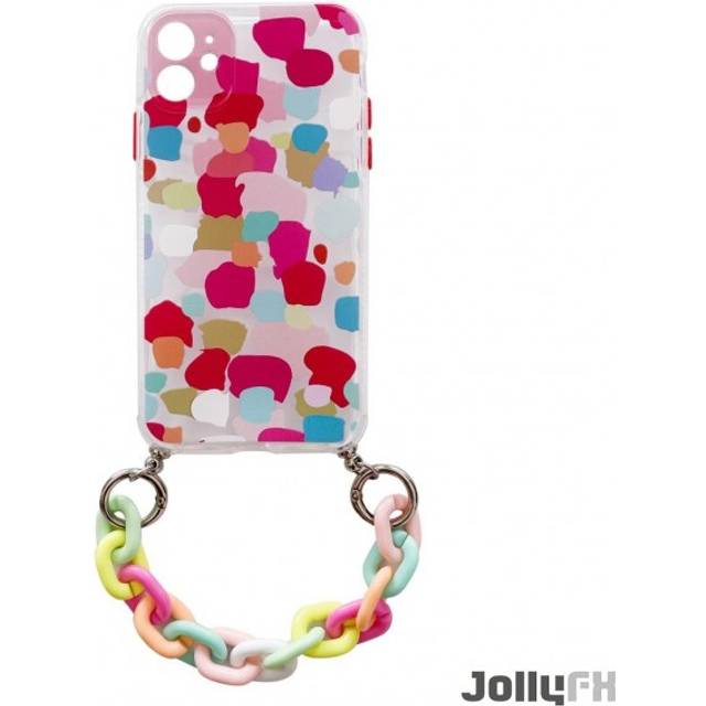 Color Chain Pendant Gel Flexible Mobileskal iPhone 8 Plus / 7 Plus - Flerfargad