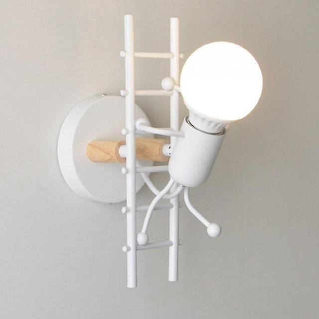 1 Nordic Wall Lights Creative Personality Small Child Climb Stair Wall Lamp Aisle Corridor Children's Room Bedside Lamp Bedroom