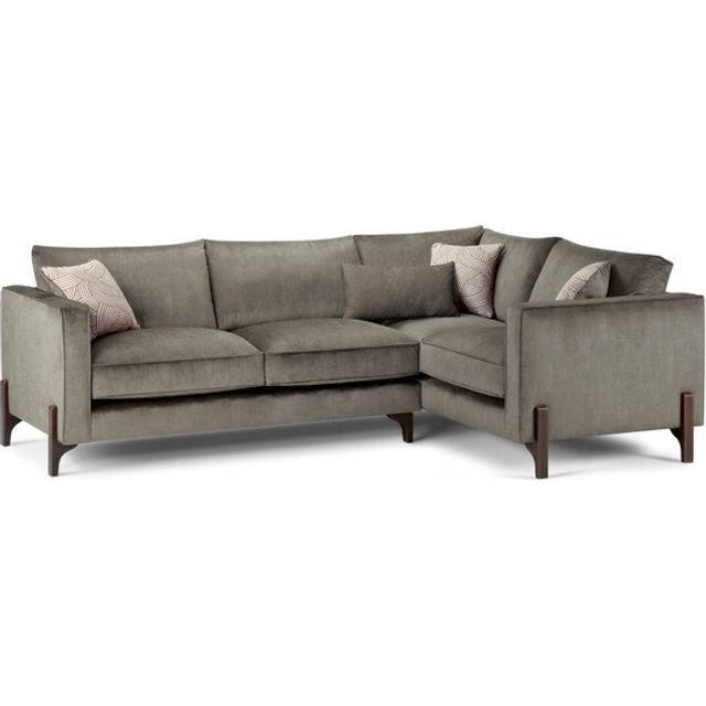 Dark Feet & Cedar Fabric Sofas - Left Hand Corner Sofa - Jude Range - Oak Furnitureland