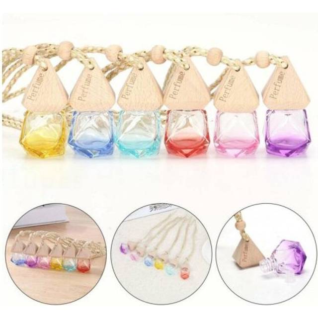 6X Empty Diffuser Car Perfume Air Freshener Ornament Gadget Bottles
