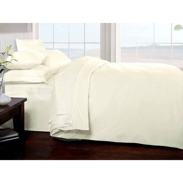 Rapport Home 200 Thread Count Quilt Cover King Cream, Cream