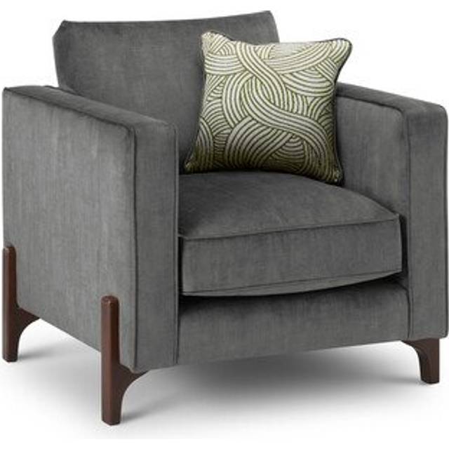 Dark Feet & Steel Fabric Sofas - Armchair - Jude Range - Oak Furnitureland