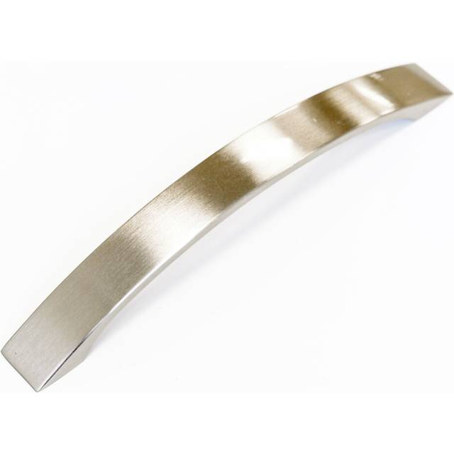 160mm Curved Grey Brushed Nickel Strap Kitchen Cabinet Handle