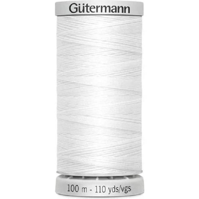 Gutermann Extra Strong Thread, Polyester, White, 100 m