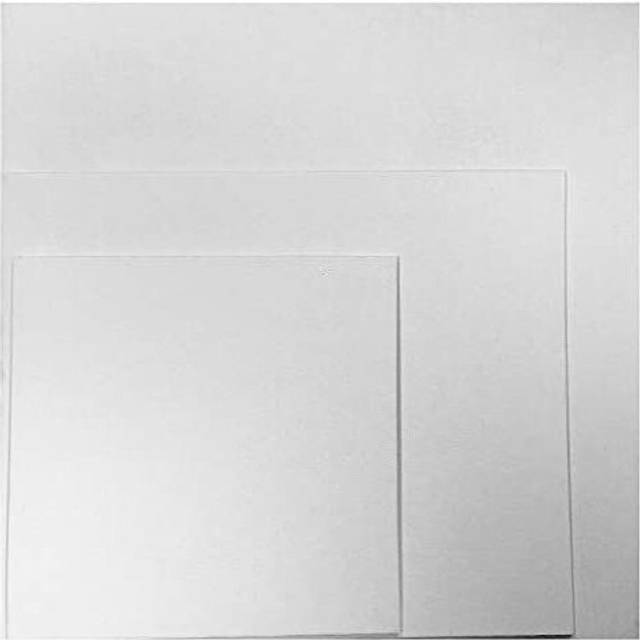 Artists Blank Canvas Boards Cotton Duck Gesso Primed 280g for Acrylic & Oil Painting (50 x 50cm)