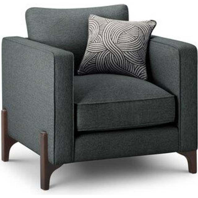 Dark Feet & Nickel Fabric Sofas - Armchair - Jude Range - Oak Furnitureland
