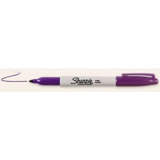 Sharpie fine point permanent marker pen purple ink colour x 1 single