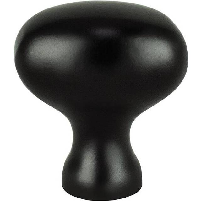 1.125 in. Advantage Three Arch Traditional Knob, Matte Black