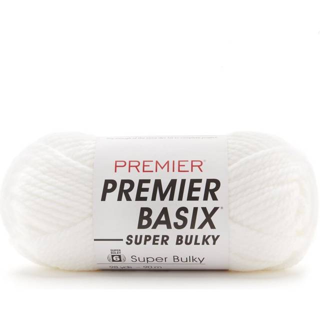 Premier Basix Super Bulky Yarn-White 2121-01