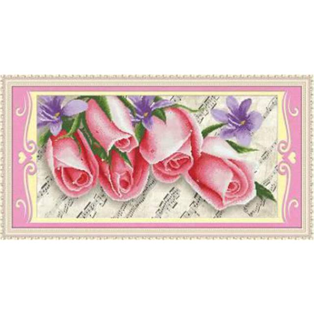 5D Diamond Painting Bedroom Cross Stitch Magic Cube Diamond Music Dancing Rose Diamond Paste