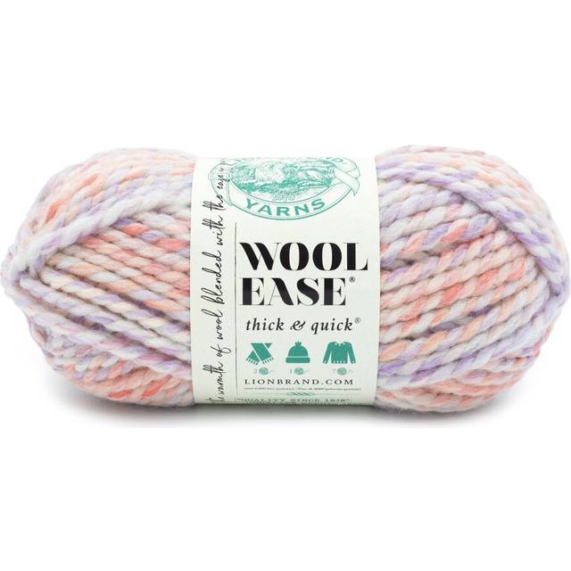 Lion Brand Wool-Ease Thick & Quick Yarn-Bubblegum 640-573C