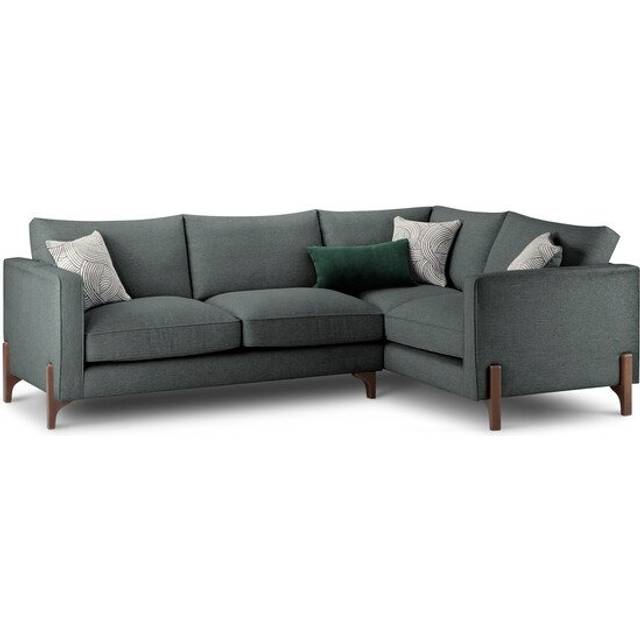 Dark Feet & Nickel Fabric Sofas - Left Hand Corner Sofa - Jude Range - Oak Furnitureland