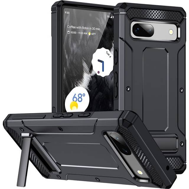 Google Pixel 7 Pro Mobilskal Kickstand Shockproof - Svart